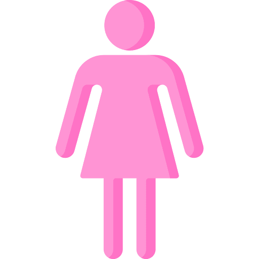 Female person standing people woman icon