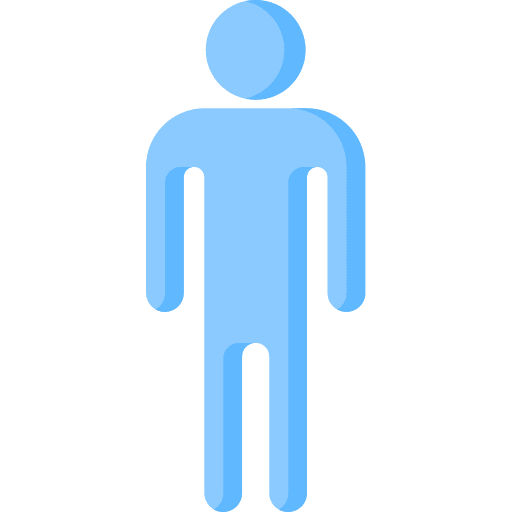 Male shapes and symbols full body masculine icon