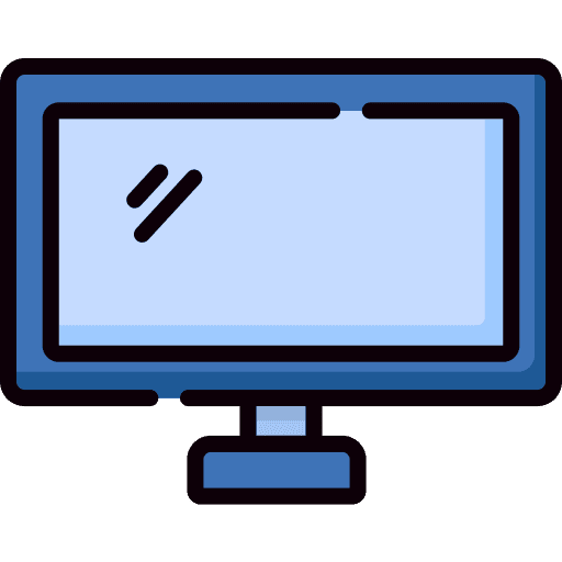 Tv technology screen monitor icon