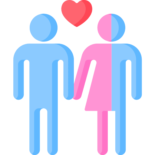 Bisexual symbol feminine male icon