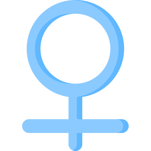 Femme lesbian sexuality shape icon