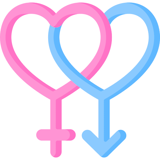 Heterosexual mars heart love icon