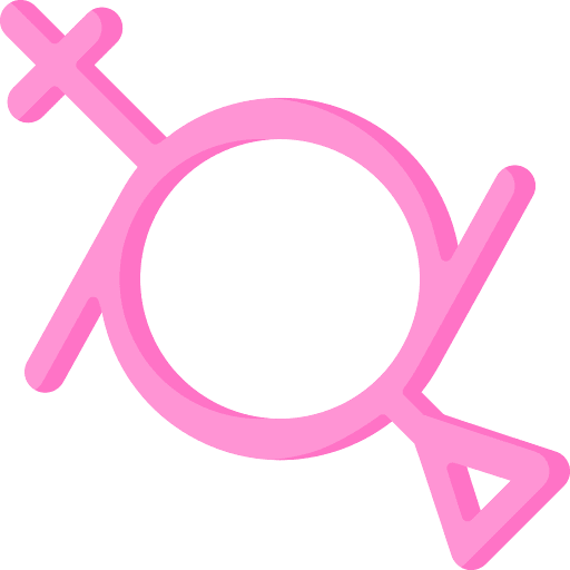 Gender fluid girl symbol gender icon