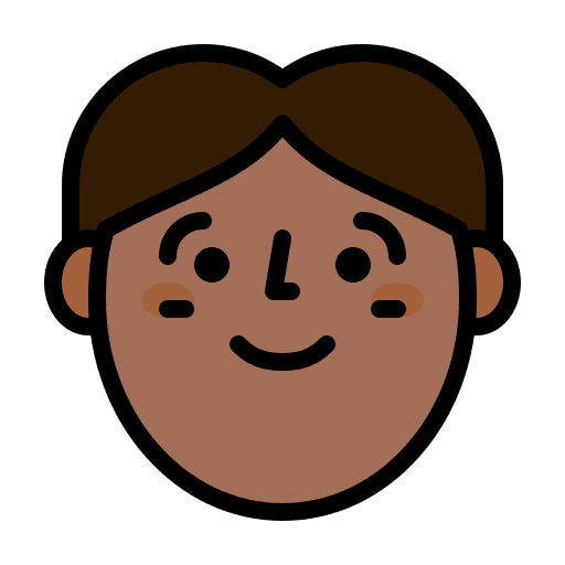 Man black person smileys man icon