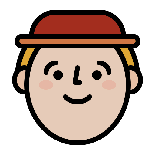 Man emoji feelings happy icon