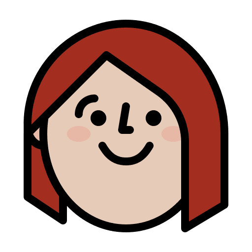 Woman girl happy emoticons icon