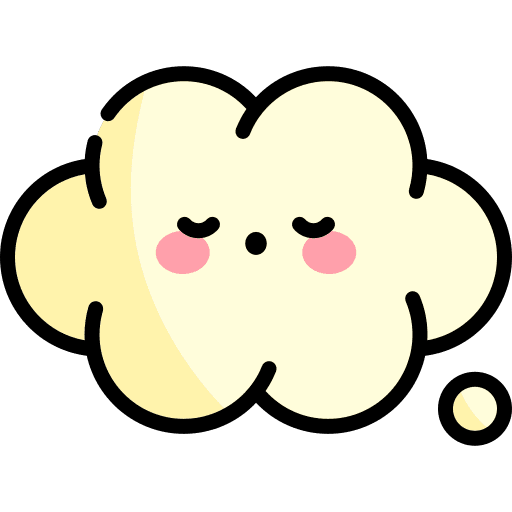 Speech bubble sleep chat heart icon