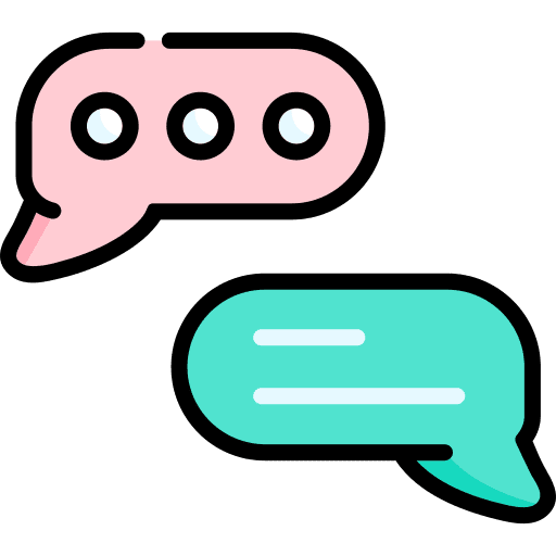 Speech bubble chatting word speech bubble icon