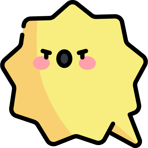 Speech bubble message conversation angry icon