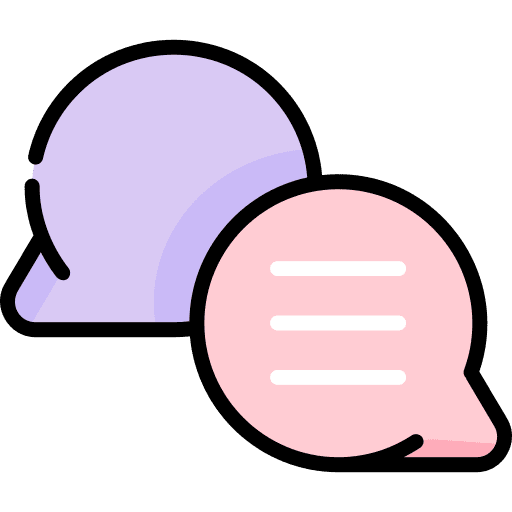 Speech bubble word chat bubble icon