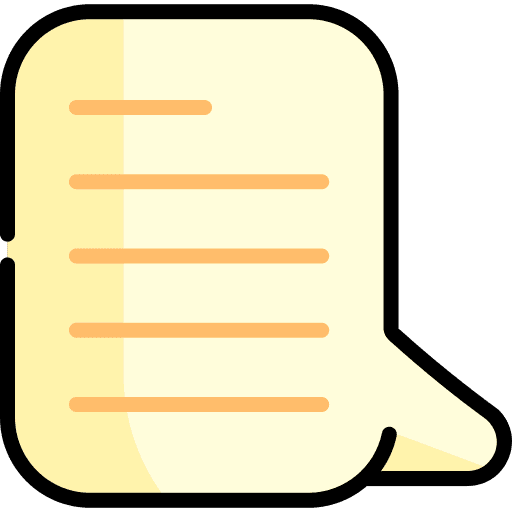 Speech bubble word speech lines icon