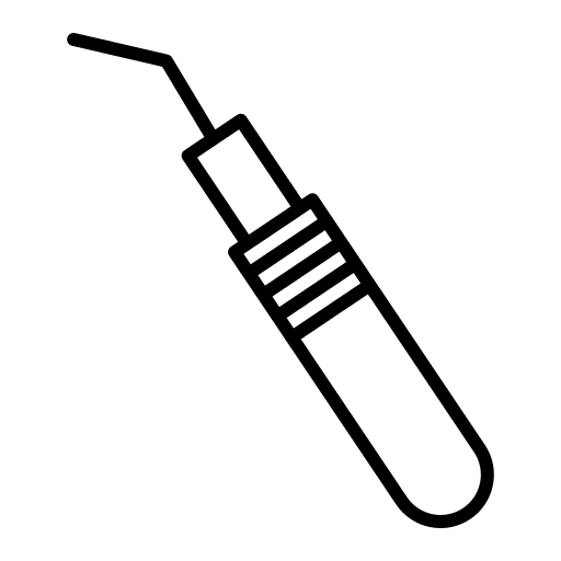 Dental probe teeth probe dentist icon