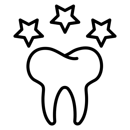 Dental care dentist teeth clear icon