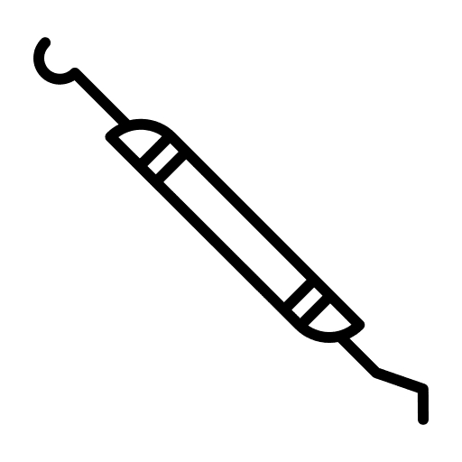 Dental probe healthcare dentist probe icon