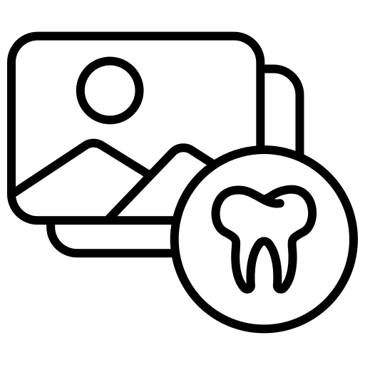 Image tooth files and folders landscape icon