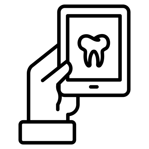 Ipad electronics dentist tablet icon