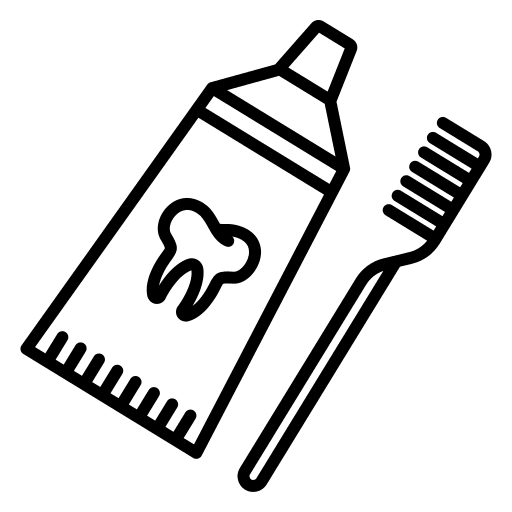 Toothpaste hygiene healthcare and medical hygienic icon