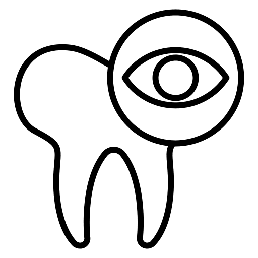 Dental checkup dentist healthcare and medical checkup icon