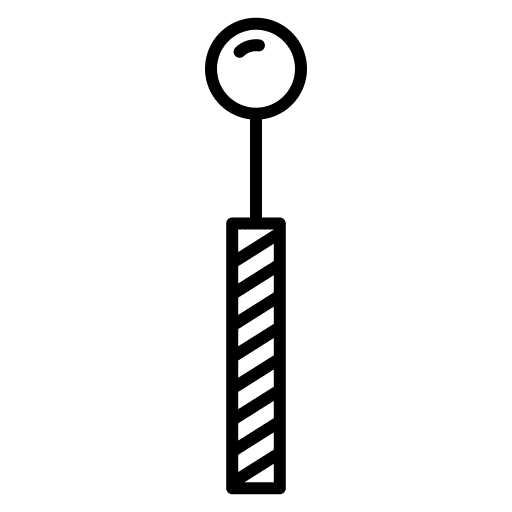 Laryngeal mirror healthcare and medical laryngeal mirror health care icon