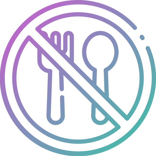 Fasting forbidden no food cultures icon