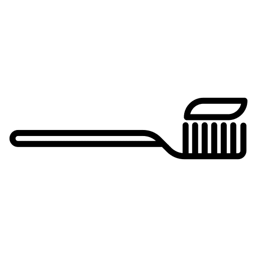 Tooth brush teeth healthcare and medical tooth brush icon