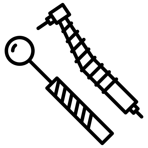 Tooth drill dentist tooth drilling icon