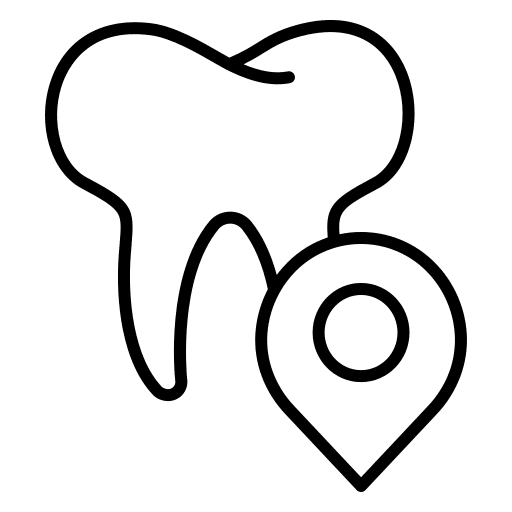 Tooth healthcare and medical dentist health care icon