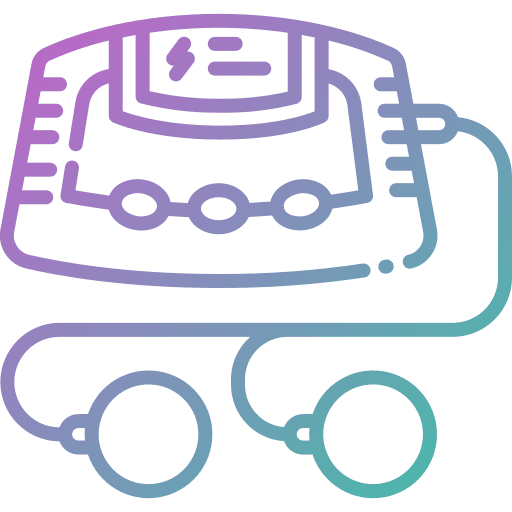 Electricity therapy health wellness stimulation icon