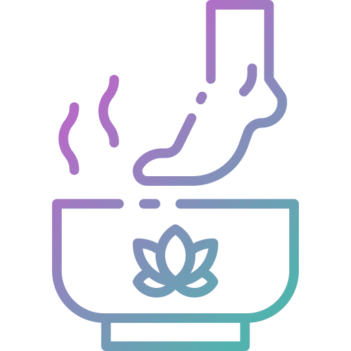 Foot beauty treatment wellness icon