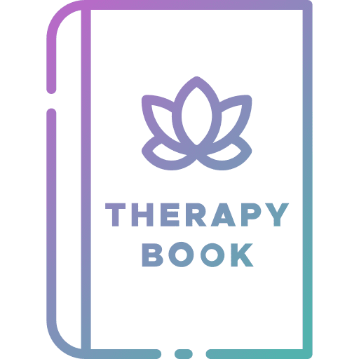 Therapy books book study icon