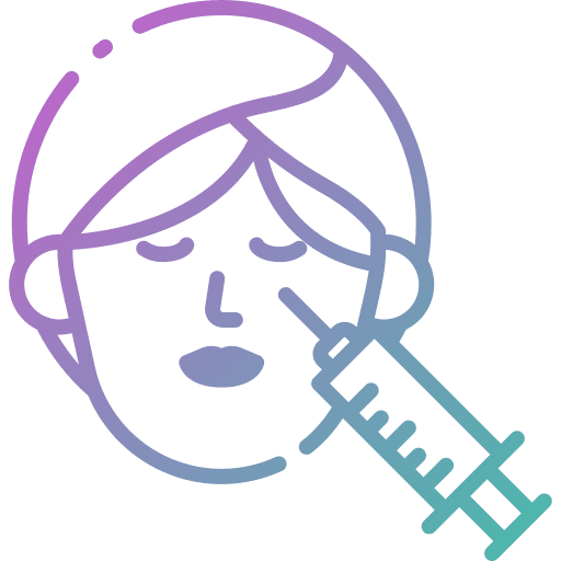 Mesotherapy face wellness beauty icon