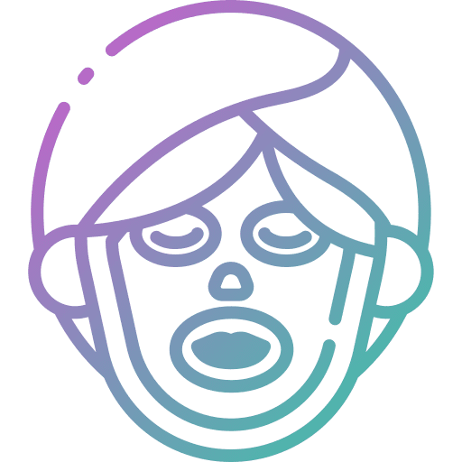 Spa cucumber peeling skincare icon