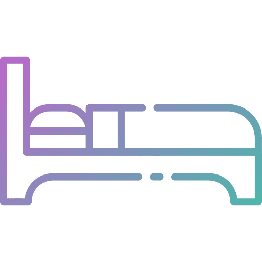 Bed bed sleepy hotel icon