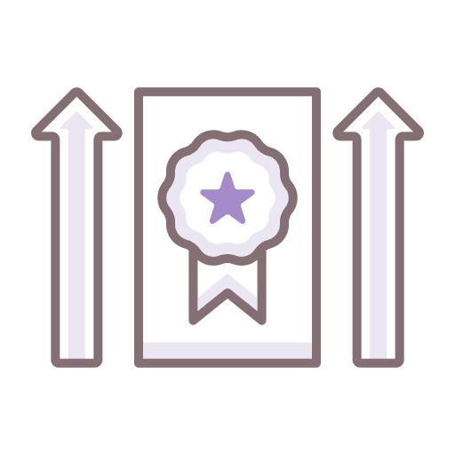 Brand lift medal marketing medals icon