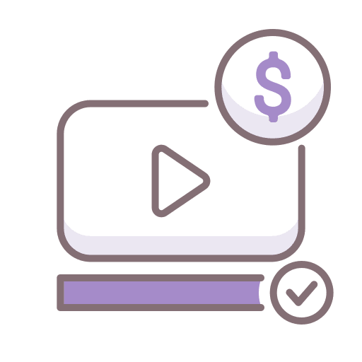 Cpcv dollar video view icon