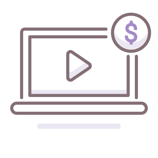 Cpv laptop cost per visitor dollar icon