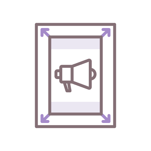 Advertising advertising megaphone text icon