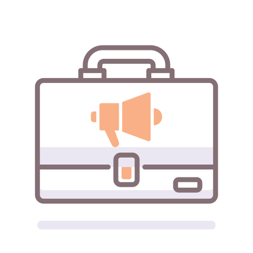 Advertising career marketing profession icon