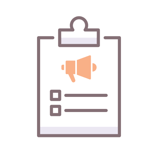 Targeting checklist clipboard criteria icon