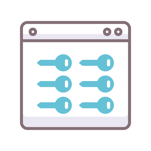 Keywords searching keywords key icon