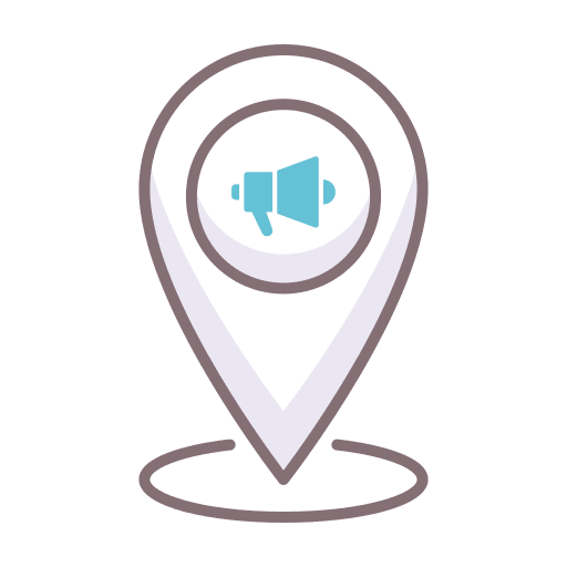 Megaphone signs interface marketing icon