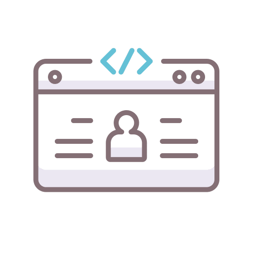 Code website marketing browser icon