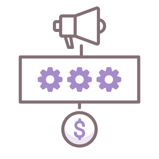 Megaphone advert marketing megaphone icon