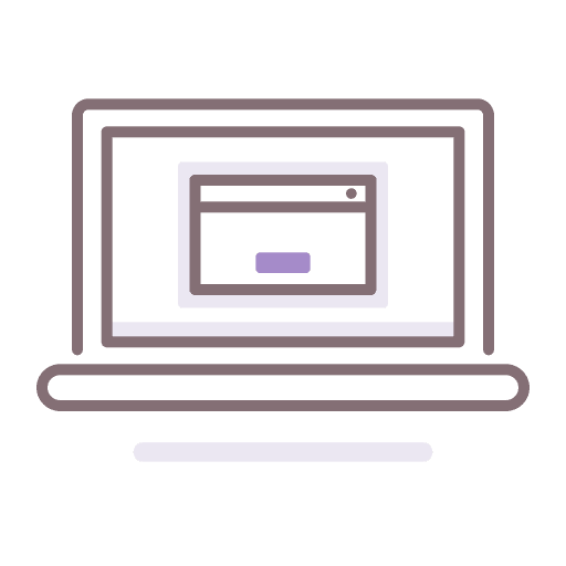 Pop up computer advertising pop up icon