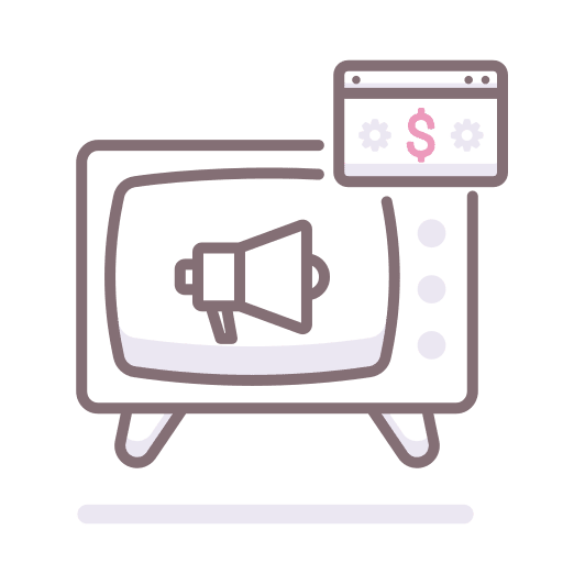 Tv tv television dollar icon