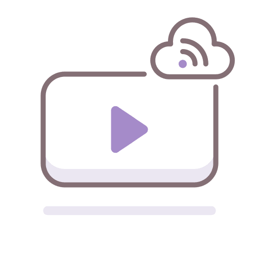 Video marketing cloud bar icon