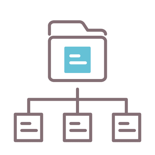 Folders files and folders interface organized icon