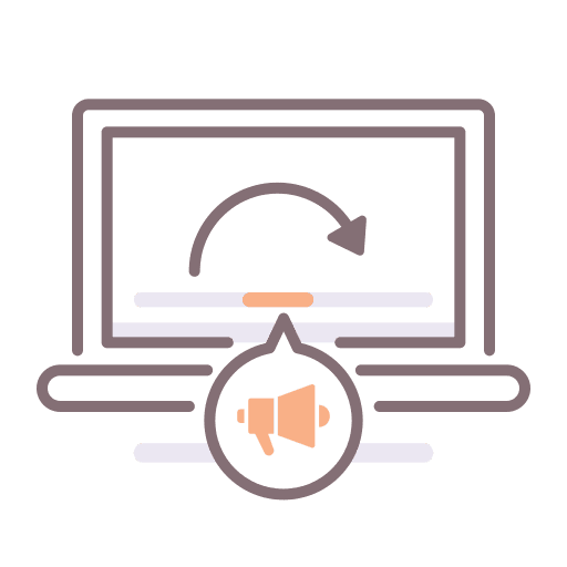 Skip views skip video icon