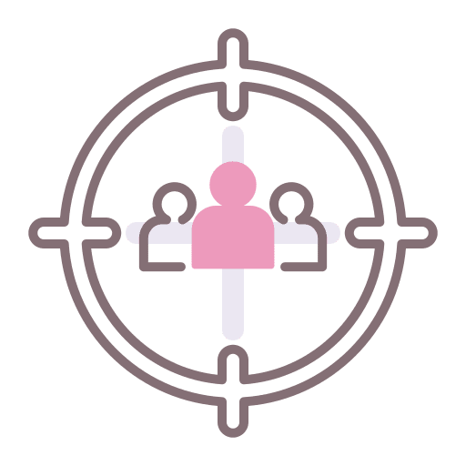 Target audience target audience segmentation icon