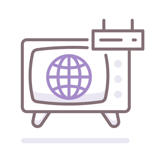 Tv box television entertainment device icon